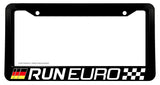Run Euro German Flag Stripe Racing Drifting License Plate Frame