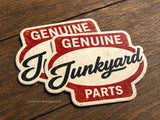 x2 Genuine Junkyard Parts JDM Drift Race Rustic Style Sticker Decals 3"