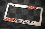 Drive Japanese JDM Drifting Racing Sport Stripes Metal License Plate Frame
