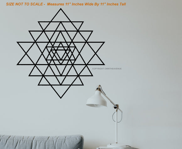 Sacred Geometry Math Wall Decor Decal Model V072 - 11