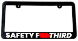 Safety Third Humor Joke Drifting Racing JDM License Plate Frame - OwnTheAvenue