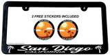 San Diego California Slim Style License Plate Frame + Bonus - OwnTheAvenue