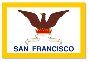 San Francisco California CA Flag Car Truck Window Bumper Sticker Decal 4"