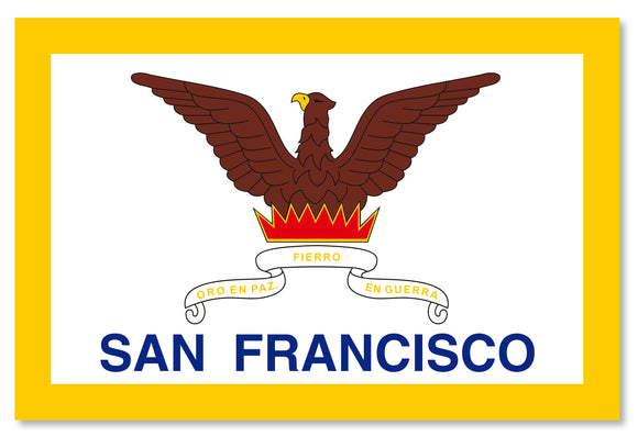 San Francisco California CA Flag Car Truck Window Bumper Sticker Decal 4