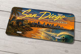 San Diego California Model V01 Auto Metal License Plate