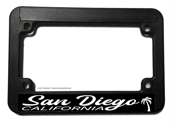 San Diego California Motorcycle License Plate Frame