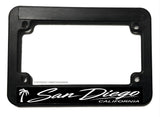 San Diego California Model V01 Motorcycle License Plate Frame