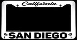 San Diego California White License Plate Frame - OwnTheAvenue