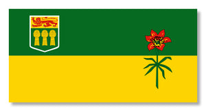 Saskatchewan Flag sk province car truck bumper vinyl sticker decal 4"