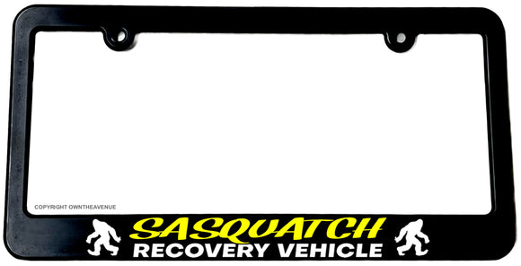 Bigfoot Sasquatch Recovery Vehicle Funny Humor ModelV01 License Plate Frame - OwnTheAvenue