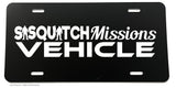 Sasquatch Missions Vehicle Bigfoot Funny Joke License Plate Cover - OwnTheAvenue