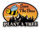 Save The Bees Plant A Tree Humor Joke Nature Vinyl Sticker Decal 3.25" Inches - OwnTheAvenue