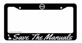Save The Manuals Manual Transmission JDM Holographic License Plate Frame