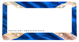 Scotland Scottish Flag Rustic Style Model V01 Metal License Plate Frame
