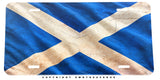 Scotland Scottish Flag Model V01  Rustic Style Auto Metal License Plate