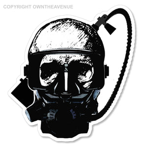 Scuba Diver Skull Mask Vintage Jk Retro Car Truck Window Bumper Sticker Decal 4" - OwnTheAvenue