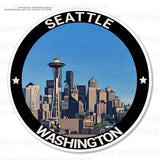 Seattle Washington Souvenir Car Truck Laptop Vinyl Sticker Decal 3.5" - OwnTheAvenue