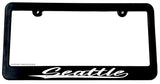 Seattle License Plate Frame