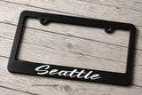 Seattle Slim Style License Plate Frame