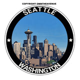 Seattle Washington Souvenir Car Truck Laptop Vinyl Sticker Decal 3.5" - OwnTheAvenue