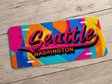 Seattle Washington Retro Style Auto Metal License Plate
