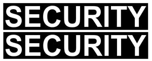 x2 Security Officer Guard Business Commercial Vinyl Sticker Decals 6" Each