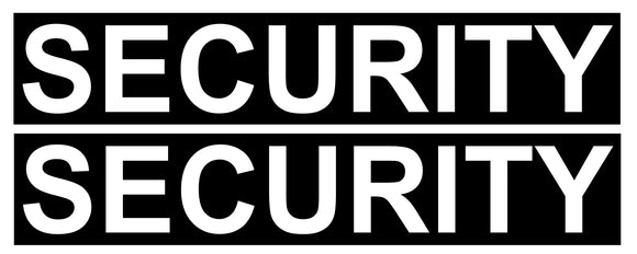 x2 Security Officer Guard Business Commercial Vinyl Sticker Decals 6