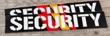 x2 Security Officer Guard Safety Caution Danger Vinyl Sticker Decals 5"