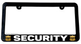 Security Guard Safety Warning Caution Auto Slim Style V01 License Plate Frame - OwnTheAvenue