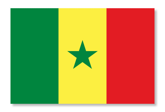 Senegal Country Flag Car Truck Window Bumper Laptop Cup Cooler Sticker Decal 4