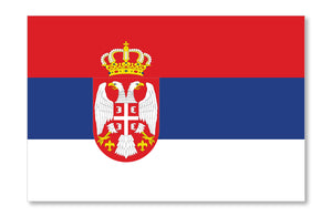 Serbia Serbian Country Flag Car Truck Window Bumper Laptop Sticker Decal 4" - OwnTheAvenue