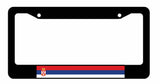 Serbia Serbian Flag Country Stripe Colors Racing Car Truck License Plate Frame - OwnTheAvenue