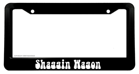 Shaggin Wagon JDM Funny Drifting Drift Racing Race Groovy License Plate Frame - OwnTheAvenue