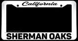 Sherman Oaks California White License Plate Frame - OwnTheAvenue