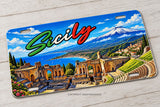 Sicily Souvenir Style Auto Metal License Plate