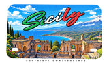Sicily Souvenir Style Motorcycle License Plate