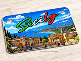 Sicily Souvenir Style Motorcycle License Plate