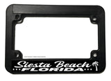 Siesta Beach Florida Motorcycle License Plate Frame - OwnTheAvenue