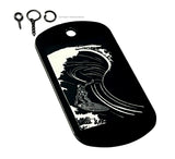 Surfing Surf Skeleton Vintage Style Keychain Necklace Tag - OwnTheAvenue