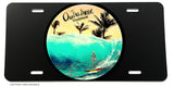 Surfing Surf Skeleton Rasta Car Truck Auto License Plate Cover - OwnTheAvenue