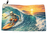 Skeleton Surfing Make Up Bag