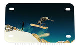Snowboarding Detailed Graphic Motorcycle Metal License Plate - OwnTheAvenue