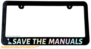 Manual Transmission Stick Shift JDM Drift Holographic Slim License Plate Frame - OwnTheAvenue