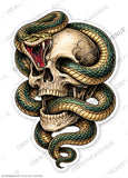 Tattoo Style Skull Detailed Graphic Vinyl Sticker Decal 4" Inches - OwnTheAvenue