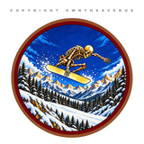 x2 Snowboarding Skeleton Car Truck Vinyl Sticker Decals 4"