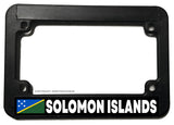 Solomon Islands World Country Flag Motorcycle License Plate Frame - OwnTheAvenue