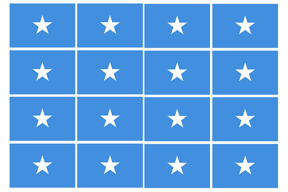 12Pcs Somalia World Country Flags Vinyl Sticker Decals - 2