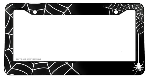 Spiderweb Pattern Graphic License Plate Frame