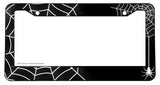 Spiderweb Pattern Graphic License Plate Frame