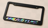 JDM Kanji Rising Sun Racing Sport Stripes Holographic License Plate Frame